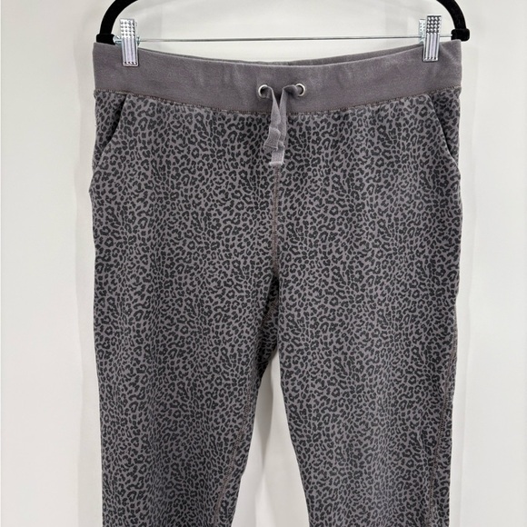 J.Crew Factory Leopard Print Terry Joggers cotton Sweatpants Size Large - Picture 7 of 15